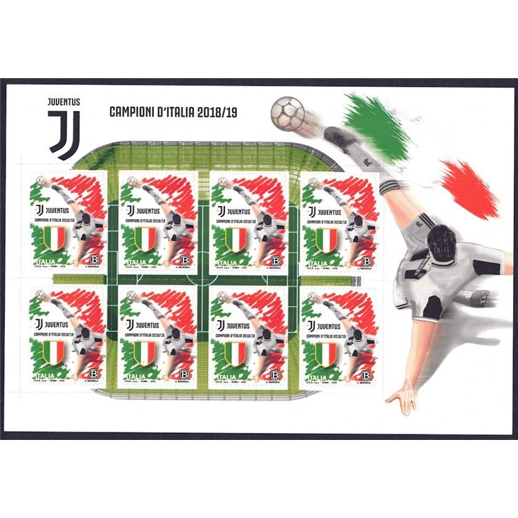 ITALY 2019 Juventus Italian Champion m/s MNH**