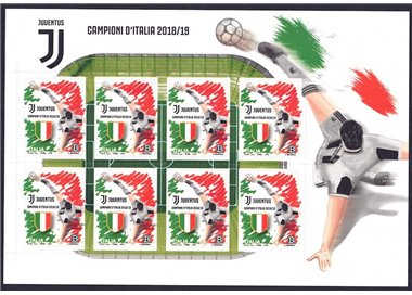 ITALY 2019 Juventus Italian Champion m/s MNH**