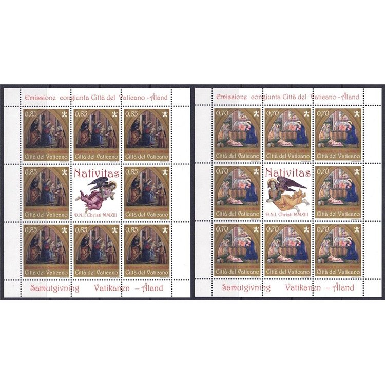 VATICAN 2013 Christmas 2 m/s MNH**