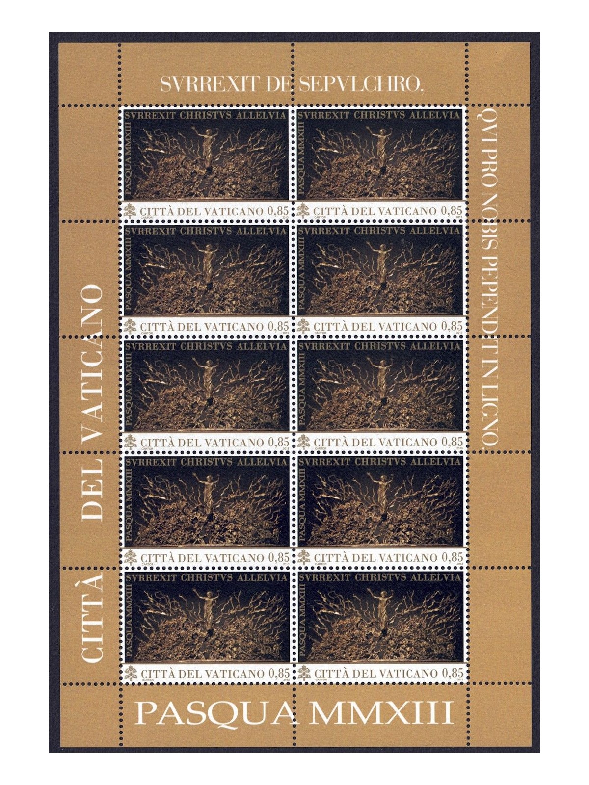 VATICANO 2013 Pasqua MF MNH**