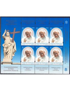 VATICAN 2014 Canonization of Pope John Paul II m/s MNH**