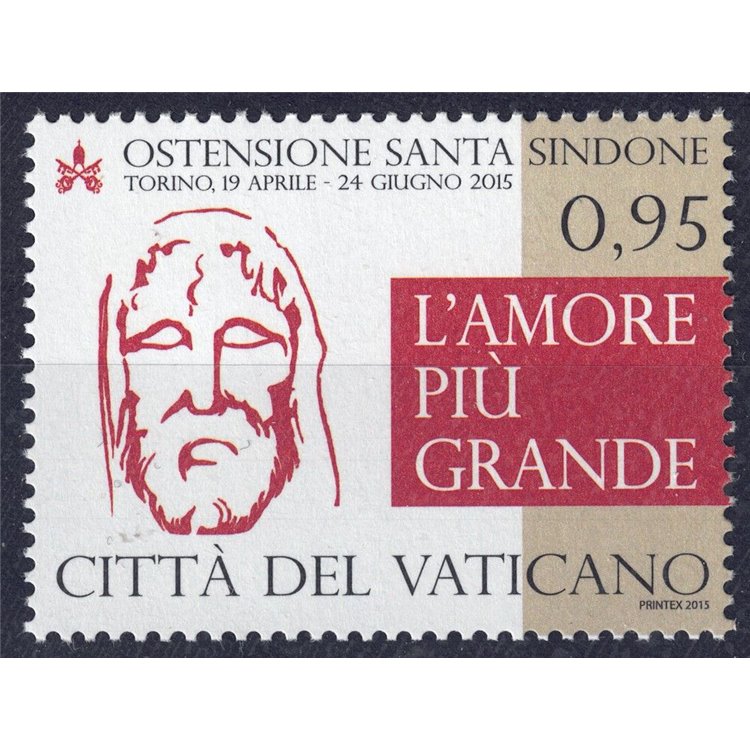 VATICANO 2015 Ostensione della Santa Sindone MNH**