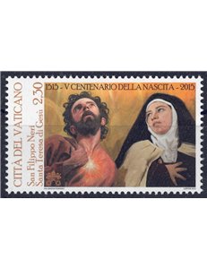 VATICAN 2015 St. Teresa and St. Philip Neri MNH**