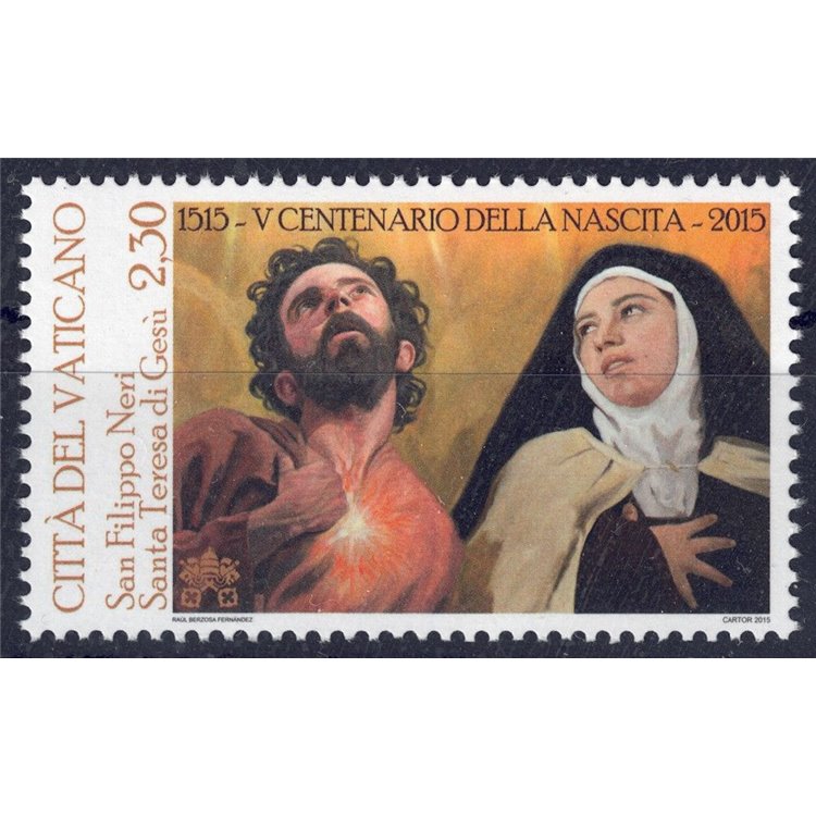VATICAN 2015 St. Teresa and St. Philip Neri MNH**