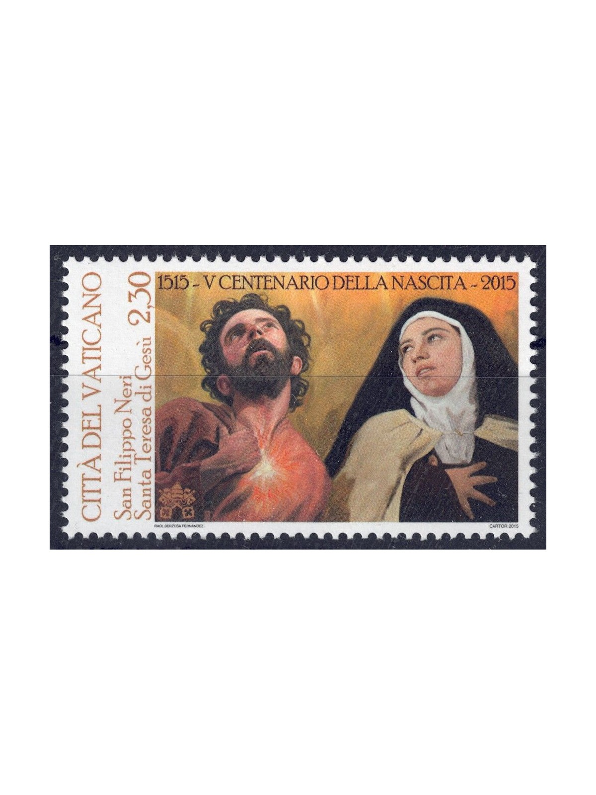 VATICAN 2015 St. Teresa and St. Philip Neri MNH**