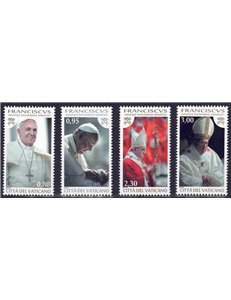 VATICAN 2015 Pope Francis 4v MNH**