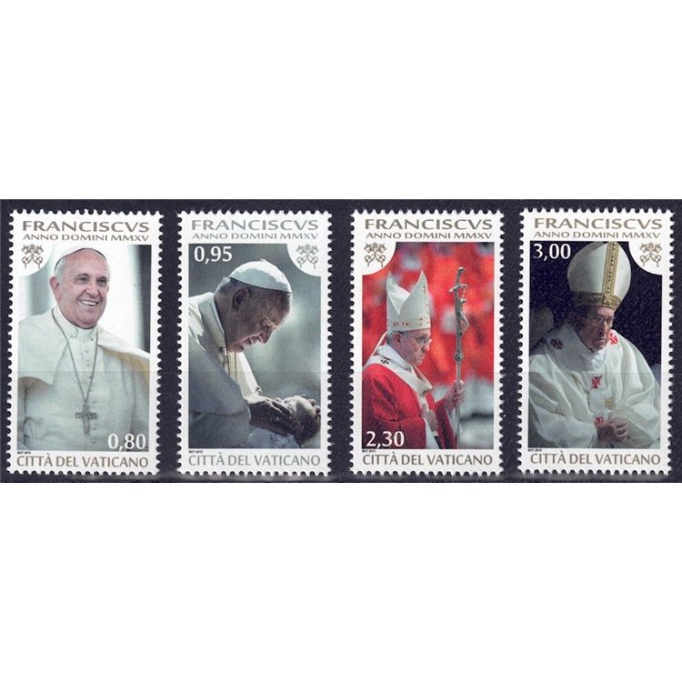 VATICAN 2015 Pope Francis 4v MNH**