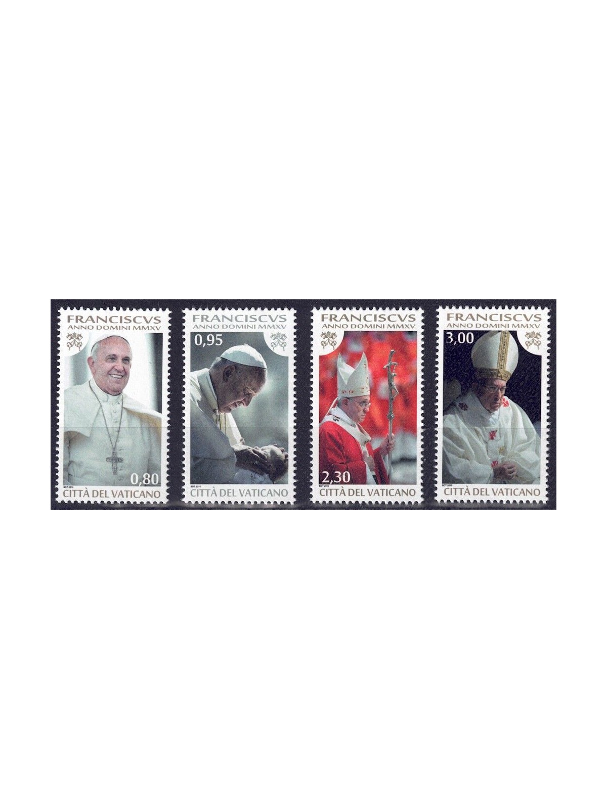 VATICANO 2015 Papa Francesco 4v MNH**
