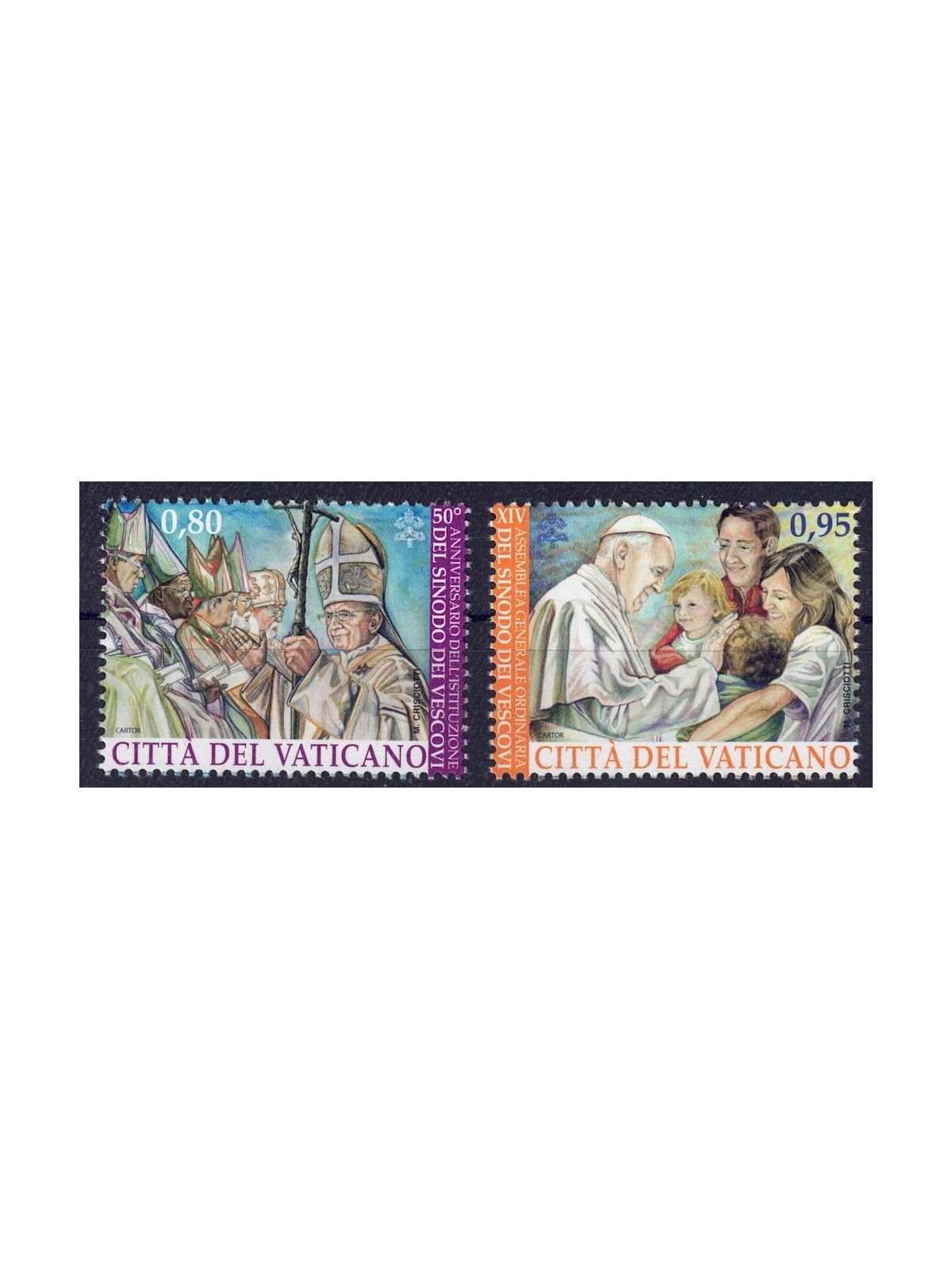 VATICAN 2015 Synod of Bishops 2v MNH**
