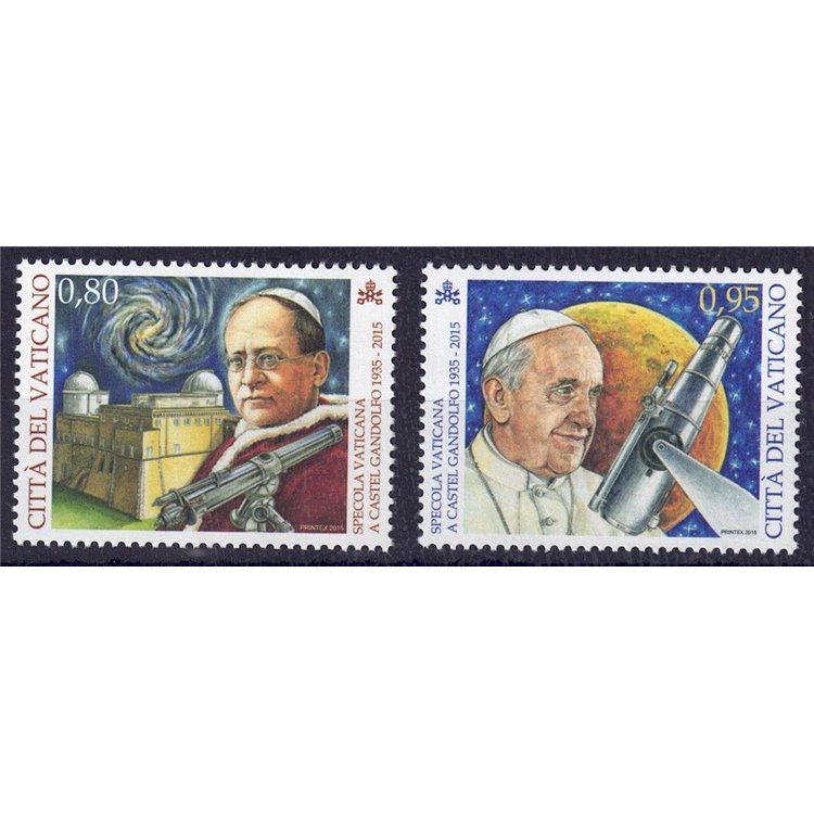 VATICAN 2015 Vatican Observatory 2v MNH**