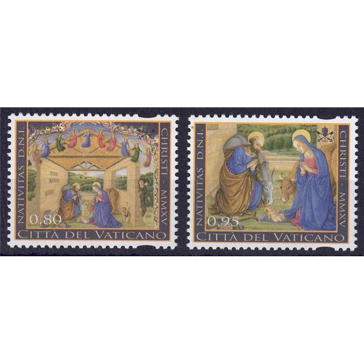 VATICANO 2015 Natale 2v MNH**