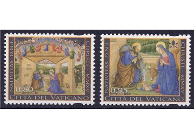 VATICANO 2015 Natale 2v MNH**