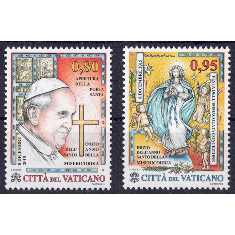 VATICAN 2015 Year of Mercy 2v MNH**
