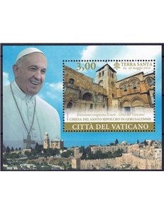 VATICAN 2015 Pope's Trip to the Holy Land s/s MNH**