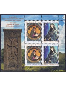 VATICAN 2015 Ignatius Maloyan and St. Gregory of Narek m/s MNH**