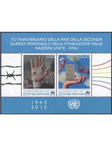 VATICAN 2015 Second World War s/s MNH**
