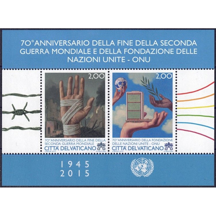 VATICAN 2015 Second World War s/s MNH**