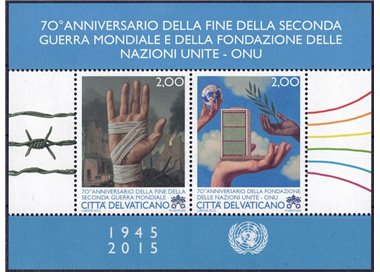 VATICAN 2015 Second World War s/s MNH**