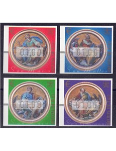 VATICANO 2002 Automatici 1,00 (fili di seta) 4v MNH**