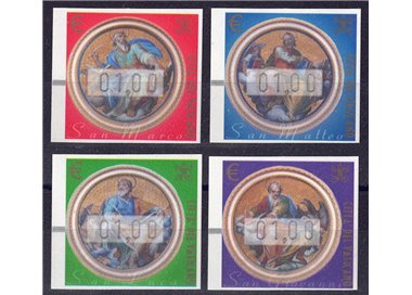 VATICANO 2002 Automatici 1,00 (fili di seta) 4v MNH**