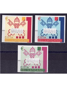 VATICANO 2004 Emblema, francobolli automatici (varietà) 3v MNH**