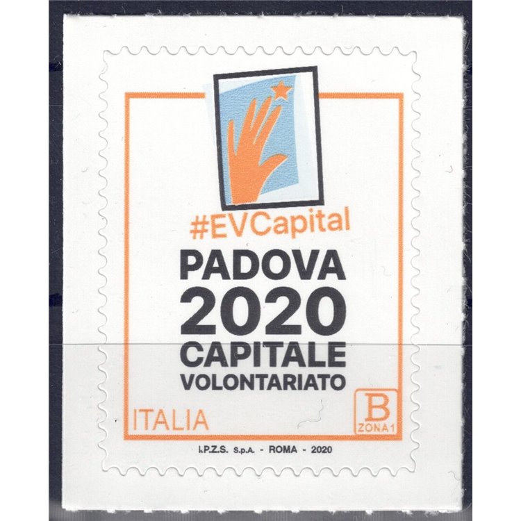 ITALIA 2020 Padova capitale del volontariato MNH**