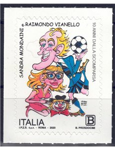ITALY 2020 Sandra Mondaini and Raimondo Vianello MNH**
