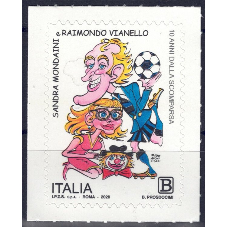 ITALIA 2020 Sandra Mondaini e Raimondo Vianello MNH**