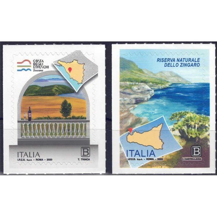 ITALY 2020 Etruscan Coast and Zingaro Nature Reserve 2v MNH**