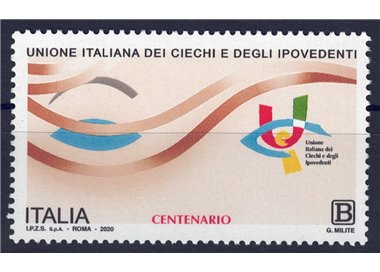 ITALY 2020 Italian Union of the Blind and Visually Impaired MNH**
