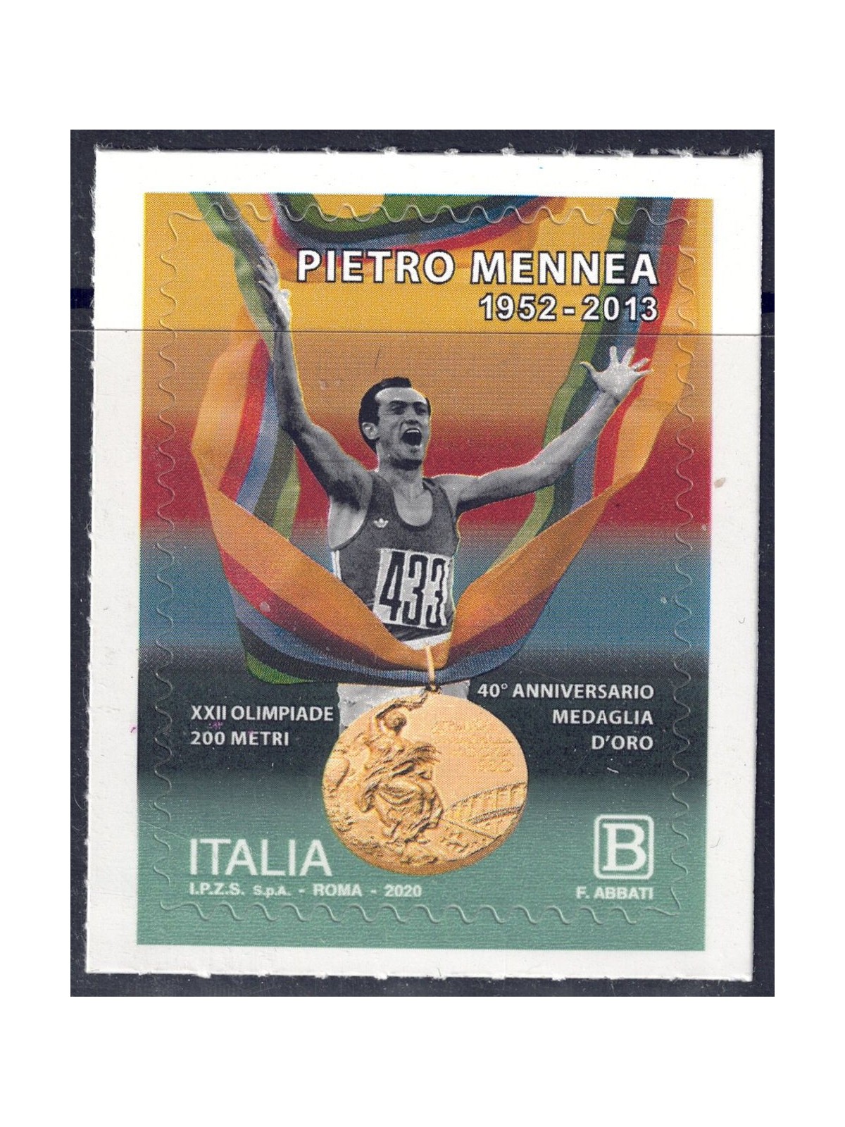 ITALY 2020 Pietro Mennea MNH**
