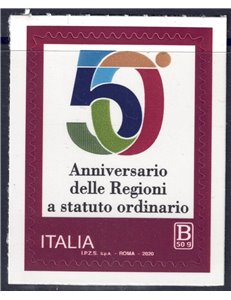 ITALY 2020 Ordinary Statute Regions MNH**