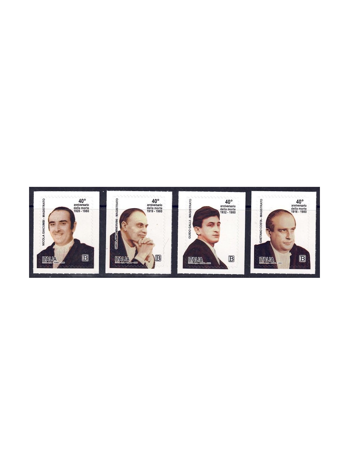 ITALIA 2020 Magistrati 4v MNH**