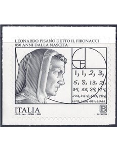 ITALY 2020 Leonardo Pisano (Fibonacci) MNH**