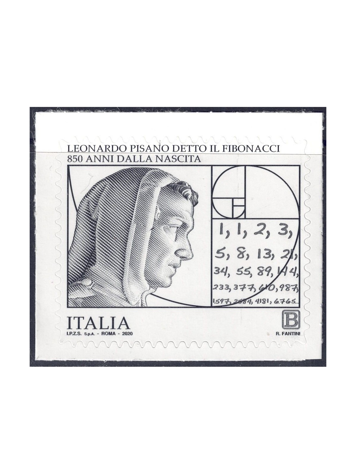 ITALIA 2020 Leonardo Pisano (Fibonacci) MNH**