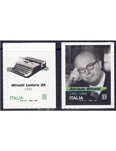 ITALIA 2020 Olivetti 2v MNH**