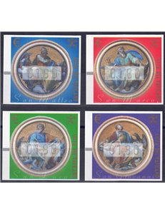 VATICAN 2002 Automatic 1.80 (silk threads) 4v MNH**