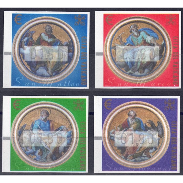 VATICAN 2002 Automatic 1.80 (silk threads) 4v MNH**