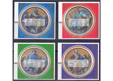 VATICANO 2002 Automatici 1,80 (fili di seta) 4v MNH**