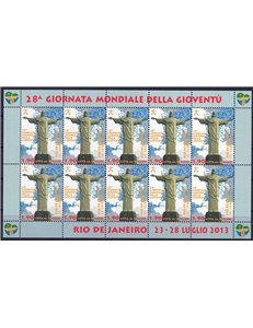 VATICAN 2013 World Youth Day m/s MNH**