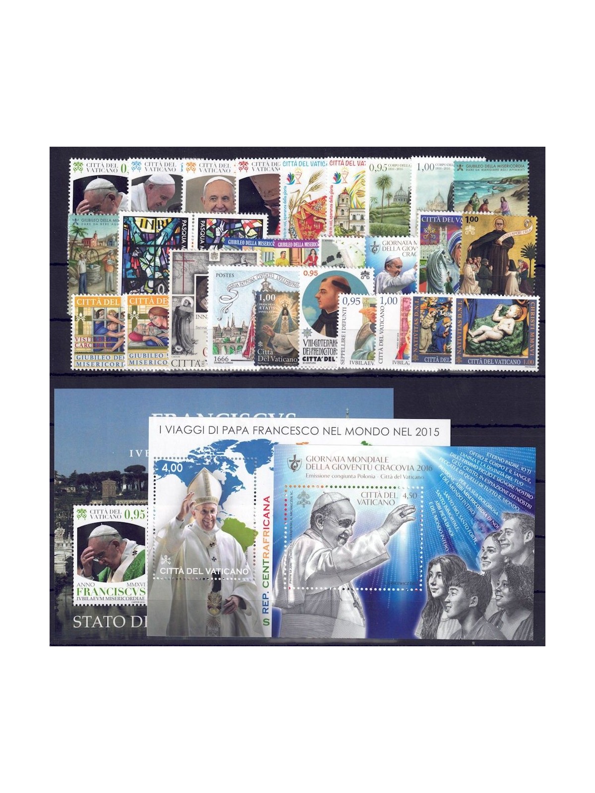 VATICAN 2016 Complete Year 28v + 3 s/s MNH**