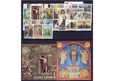 VATICANO 2017 Annata Completa 29v + 2 BF MNH**