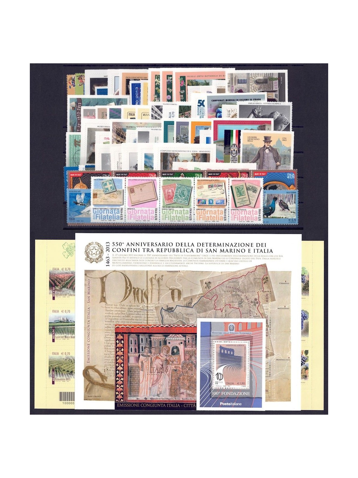 ITALIA 2013 Annata Completa 67v + 4 BF MNH**