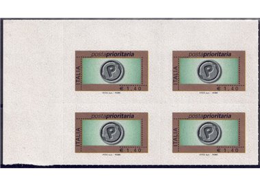 ITALIA 2007 Posta prioritaria € 1,40 (in quartina) MNH**