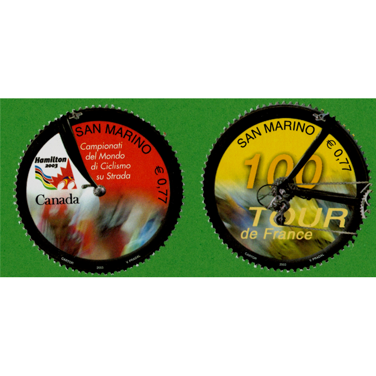 SAN MARINO 2003 Ciclismo, Tour de France 2v MNH**