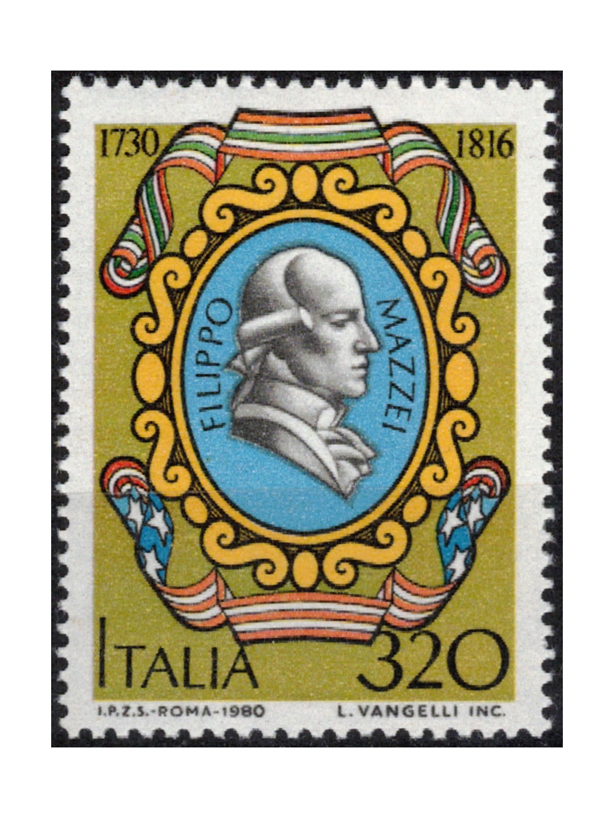 ITALIA 1980 Filippo Mazzei MNH**