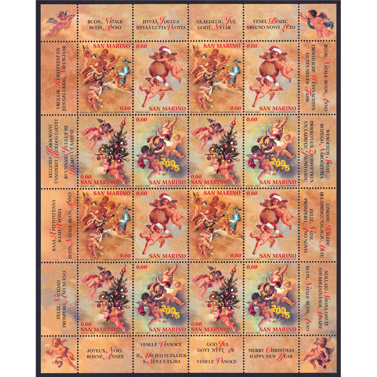 SAN MARINO 2004 Christmas m/s MNH**