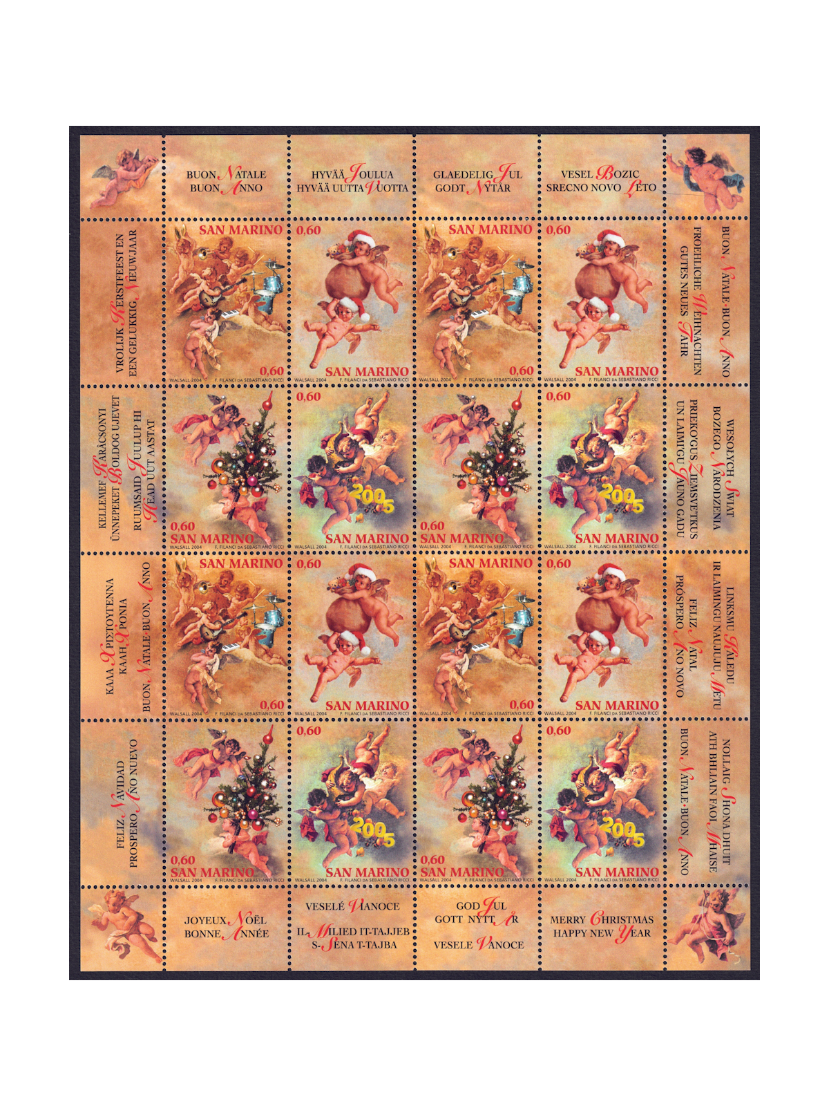 SAN MARINO 2004 Christmas m/s MNH**