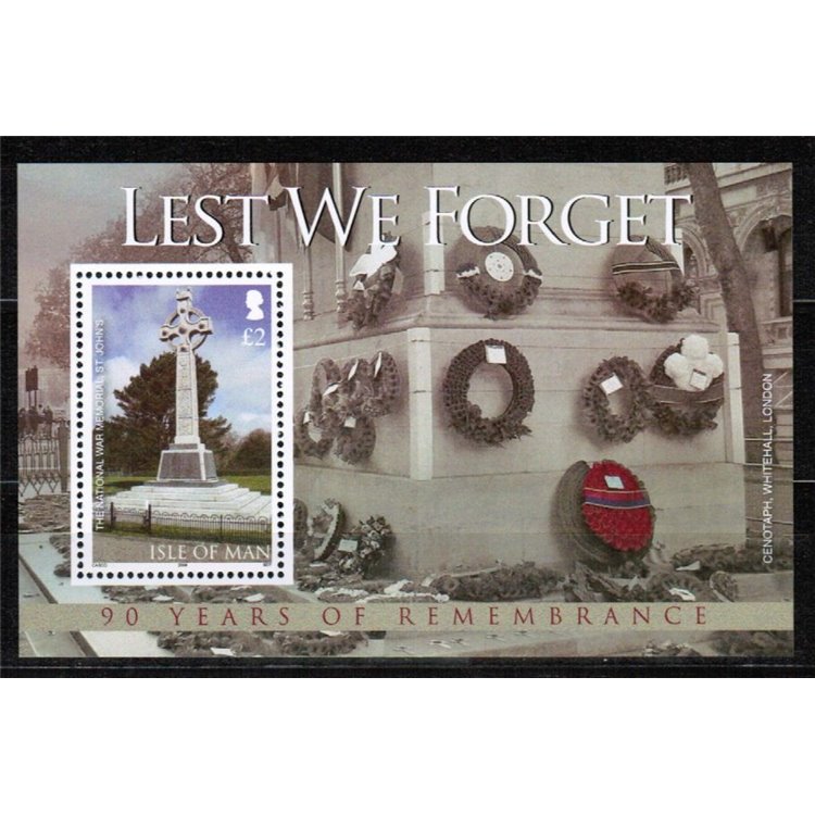 MAN 2008 Lest We Forget s/s MNH**