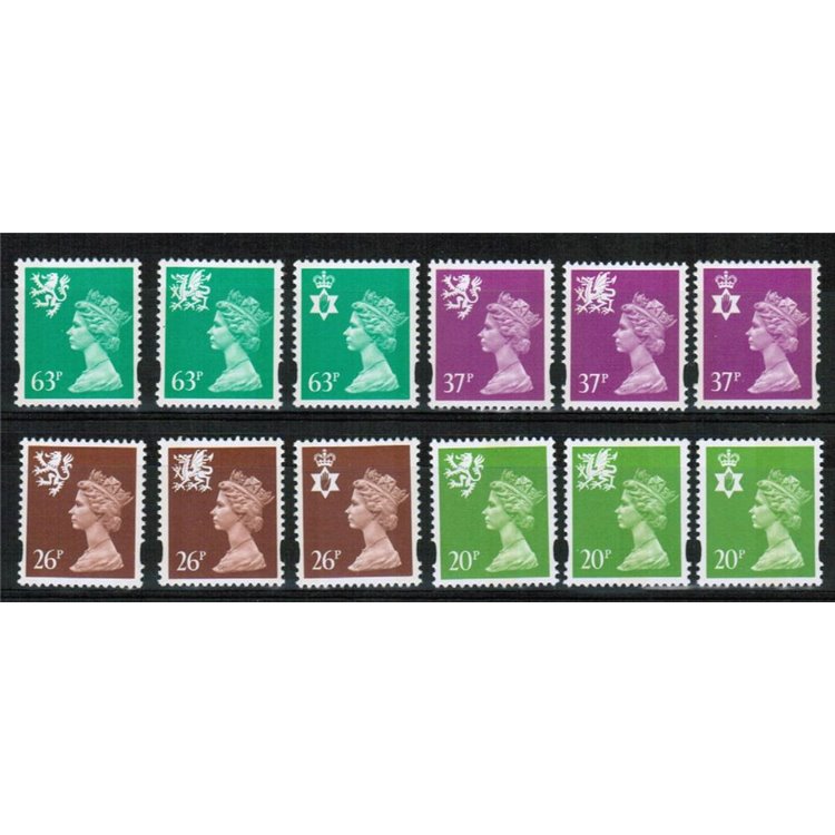 GREAT BRITAIN 1996 Regional Emblems 12v MNH**